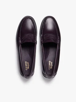 Women G.H.BASS Weejuns Penny Loafers leather