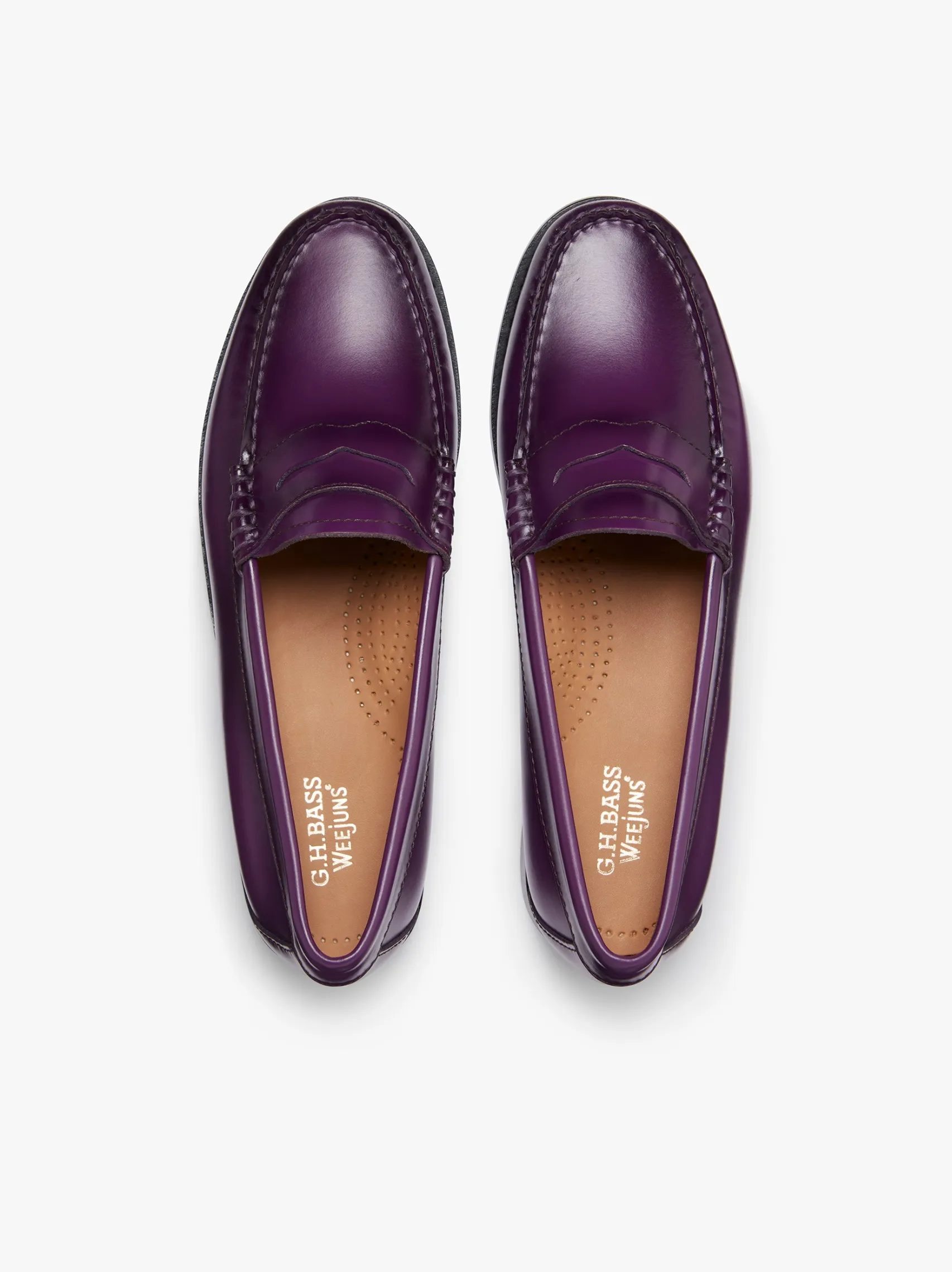 Women G.H.BASS Weejuns Penny Loafers Leather