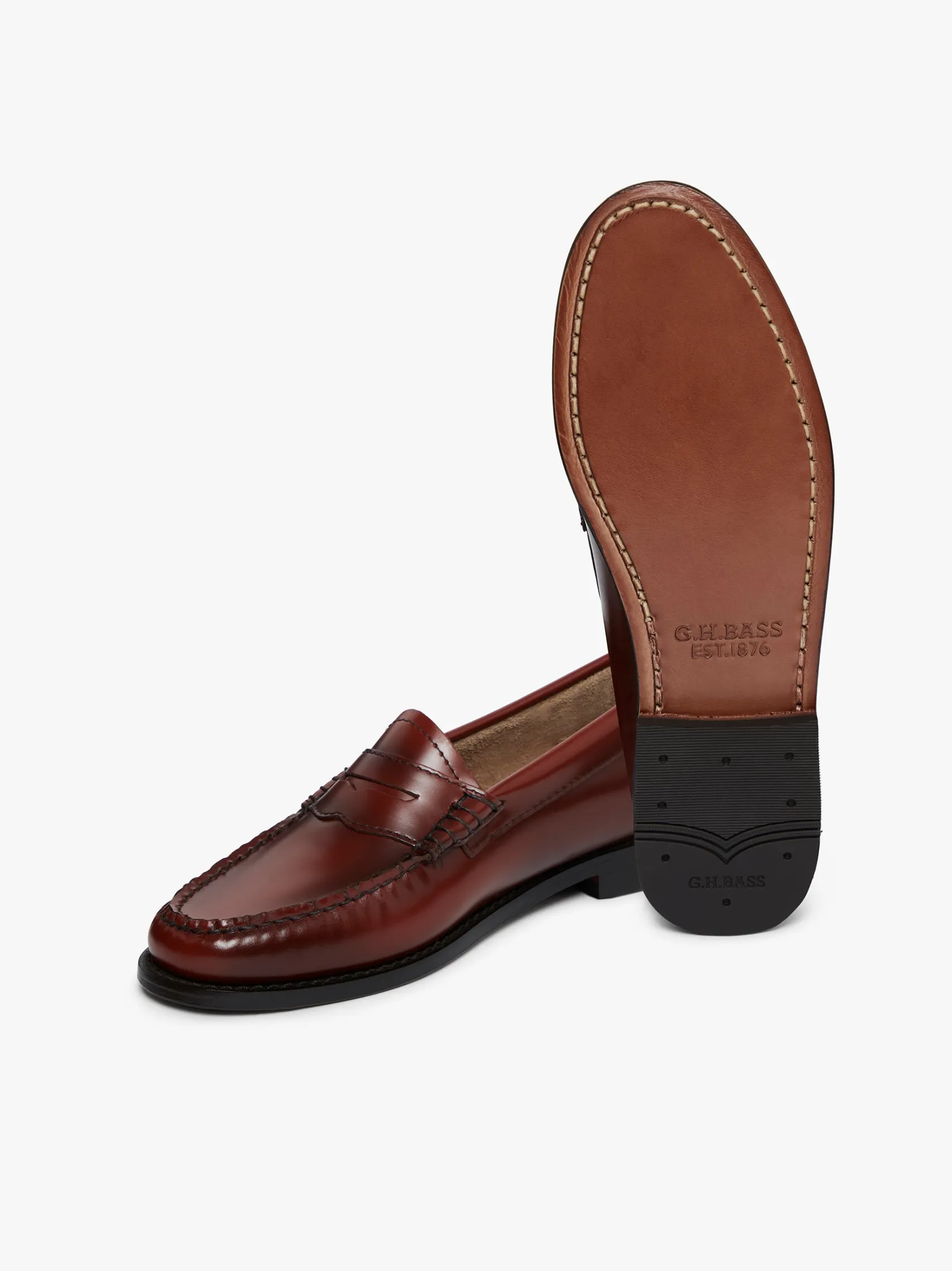 Women G.H.BASS Weejuns Penny Loafers Leather