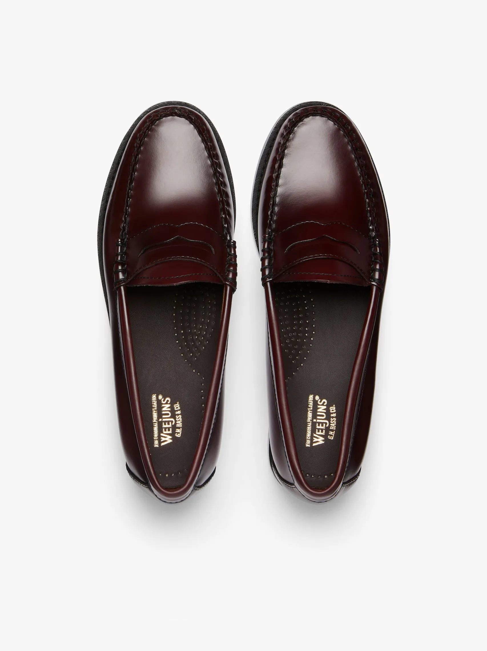 Women G.H.BASS Weejuns Penny Loafers Leather