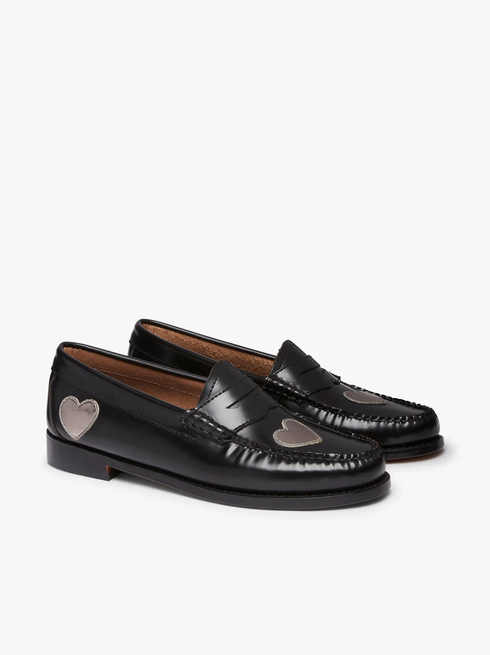 Women G.H.BASS Weejuns Penny Love Loafers Leather
