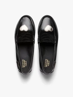 Women G.H.BASS Weejuns Penny Love Loafers Leather