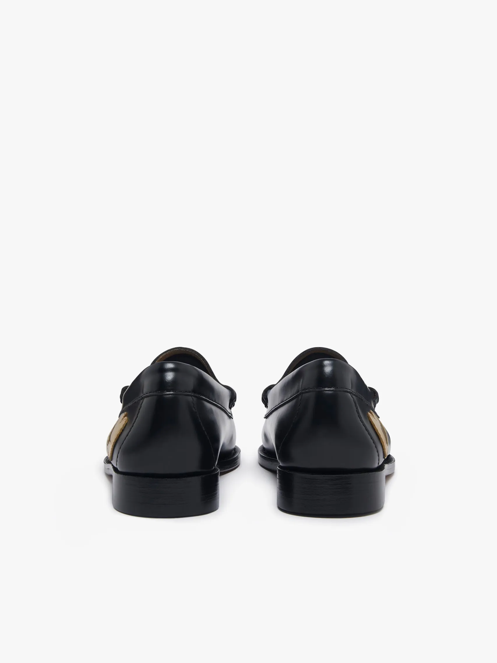Women G.H.BASS Weejuns Penny Love Loafers Black Leather