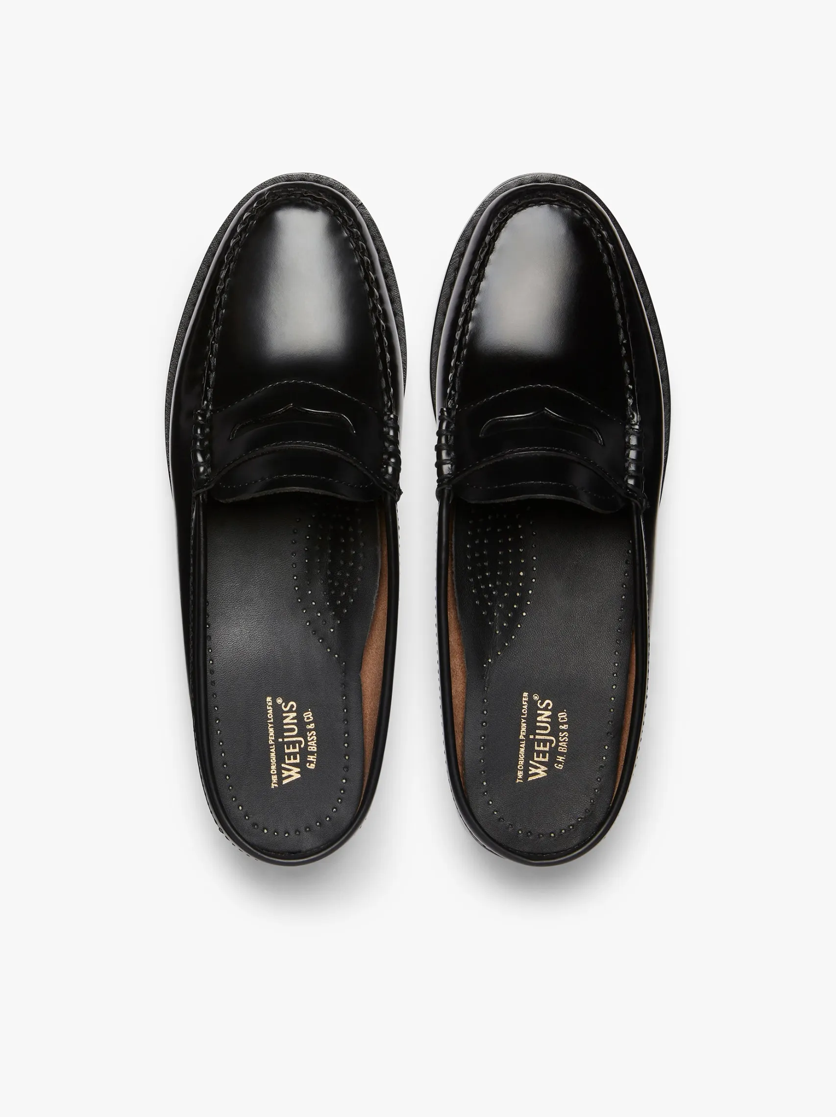 Women G.H.BASS Weejuns Penny Slides Leather
