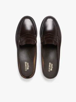 Women G.H.BASS Weejuns Penny Slides Leather