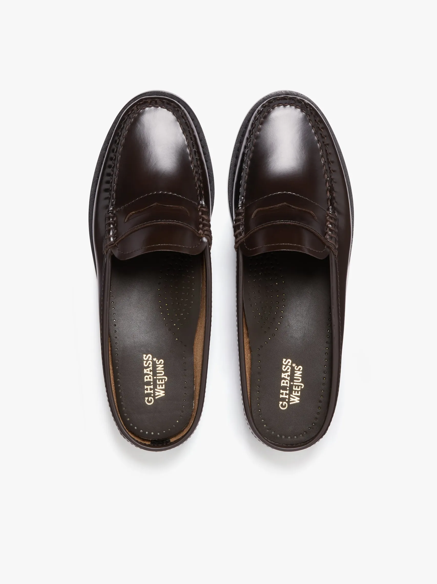 Women G.H.BASS Weejuns Penny Slides Leather