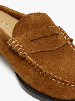 Women G.H.BASS Weejuns Penny Slides suede