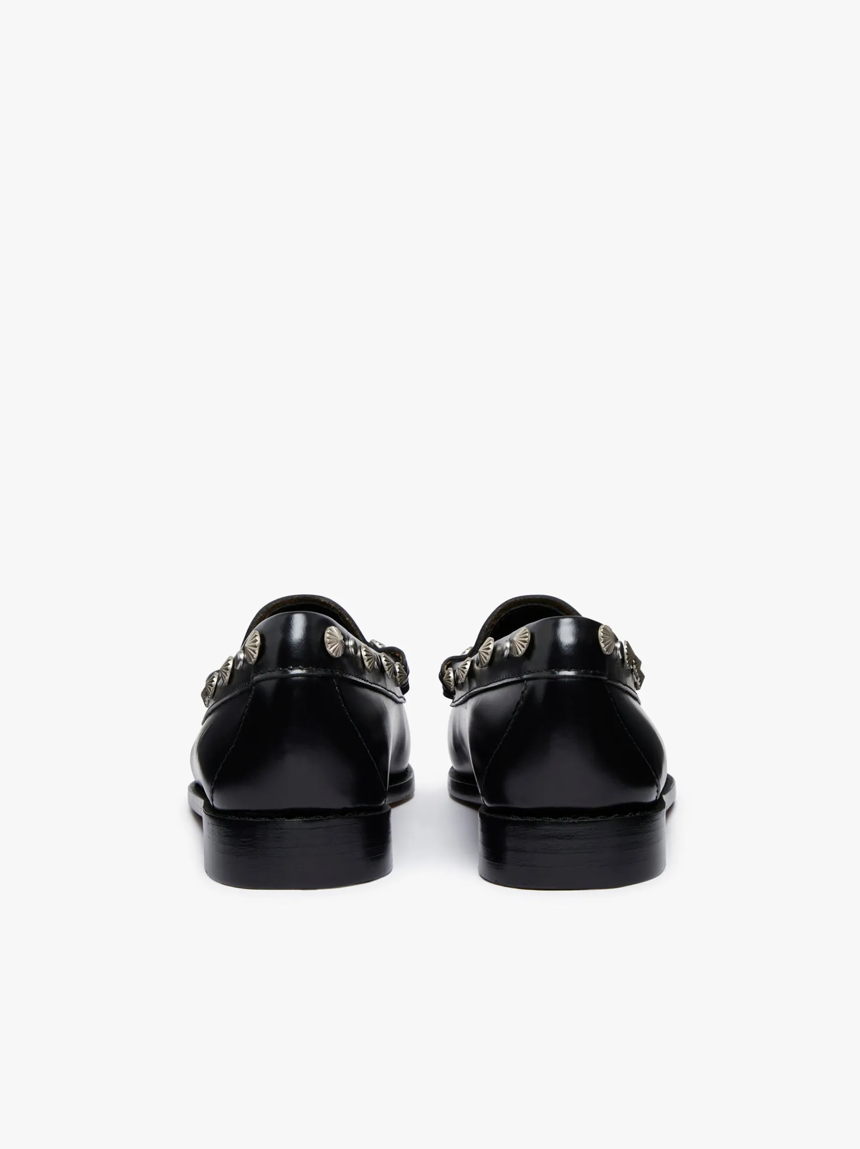 Women G.H.BASS Weejuns Penny Stud Loafers Leather
