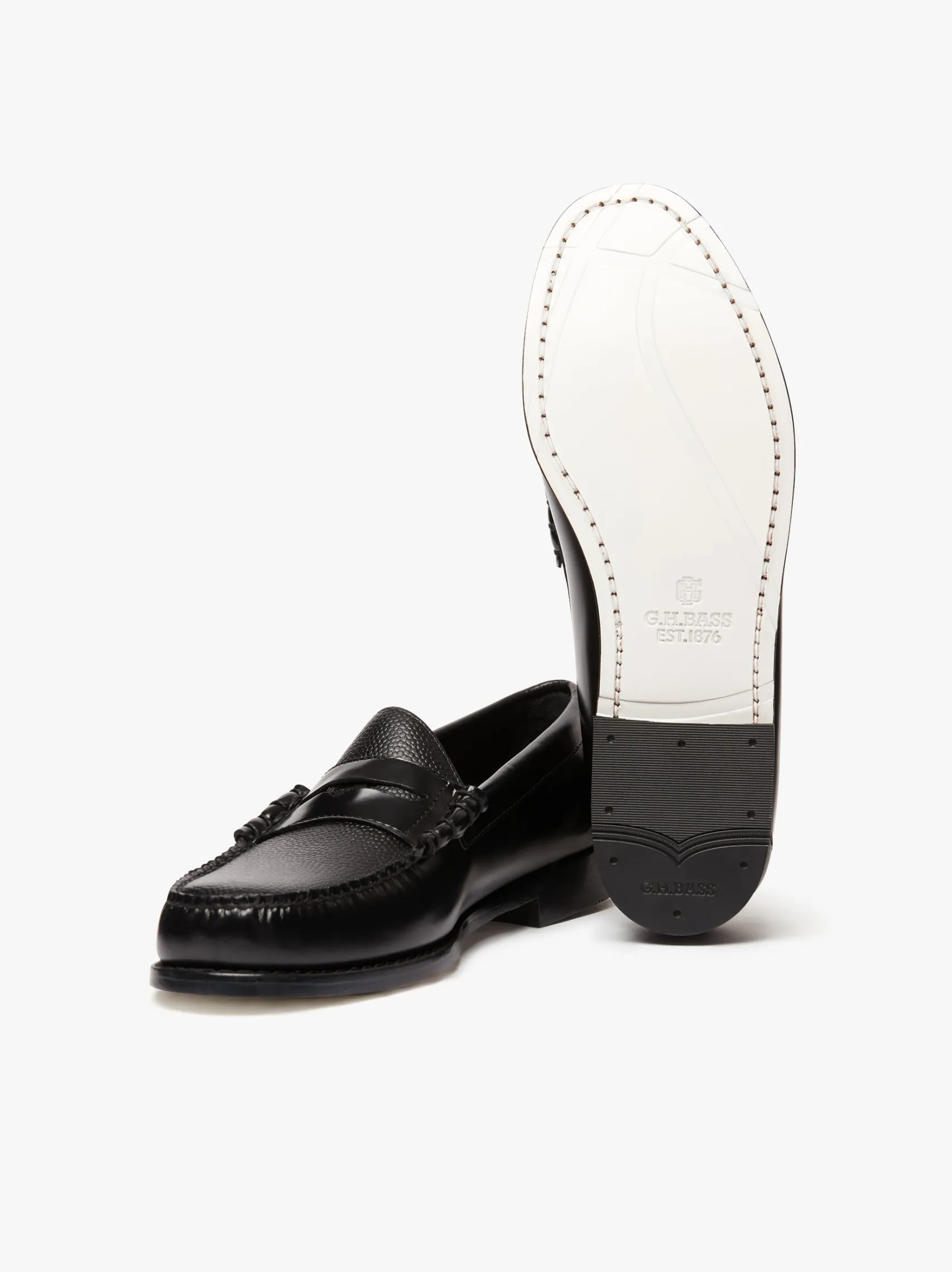 G.H.BASS Weejuns Reigning Champ Larson Penny Loafers leather