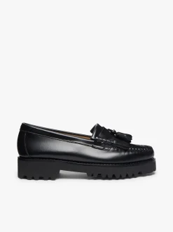 Women G.H.BASS Weejuns 90s Esther Kiltie Tassel Loafers Leather