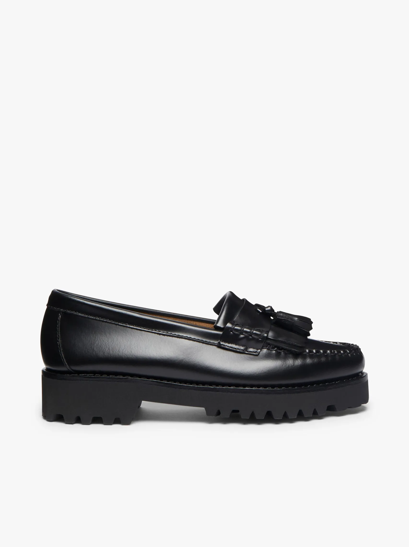 Women G.H.BASS Weejuns 90s Esther Kiltie Tassel Loafers Leather
