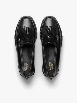 Women G.H.BASS Weejuns 90s Esther Kiltie Tassel Loafers Leather