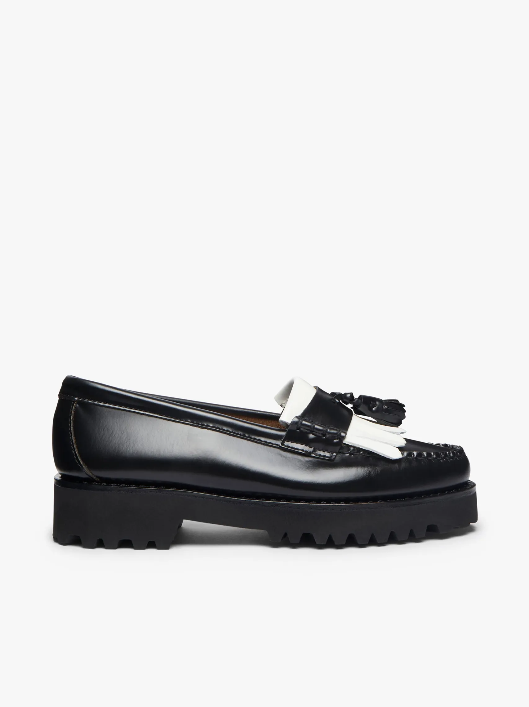 Women G.H.BASS Weejuns 90s Esther Kiltie Tassel Loafers Leather
