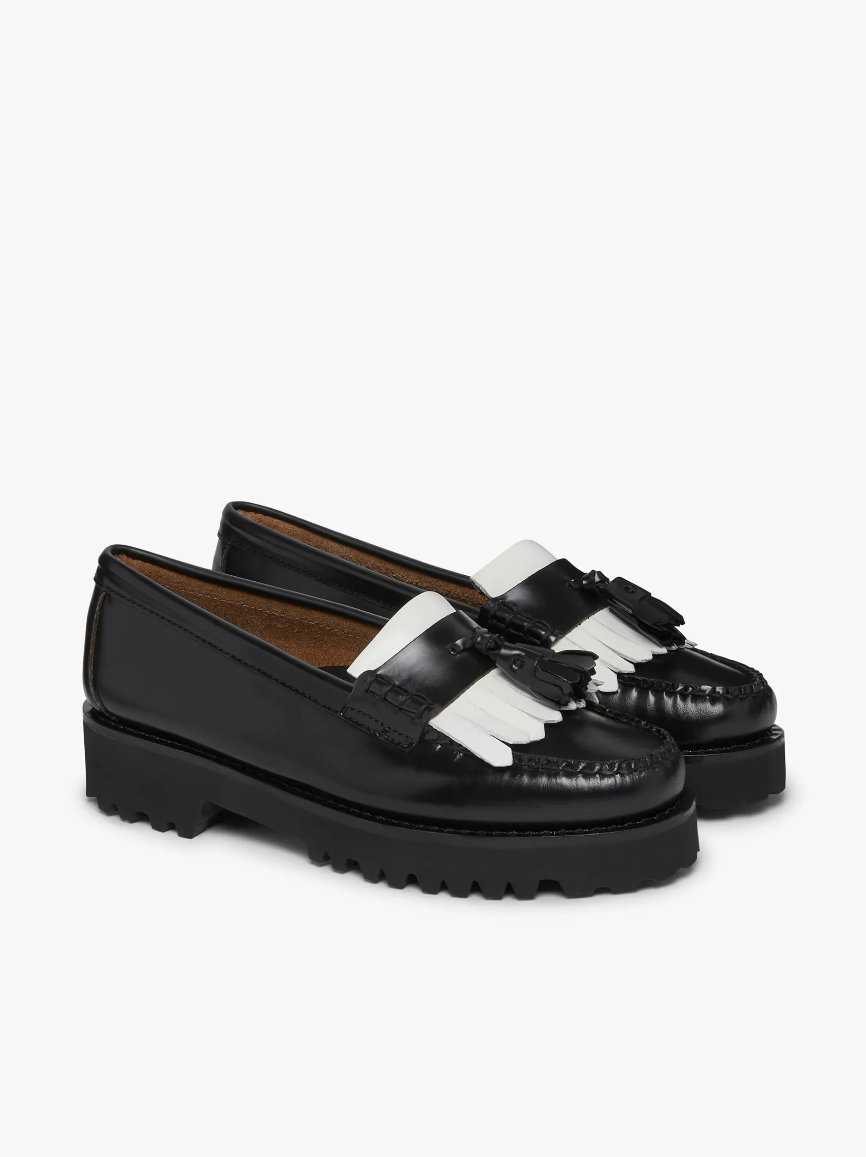 Women G.H.BASS Weejuns 90s Esther Kiltie Tassel Loafers Leather