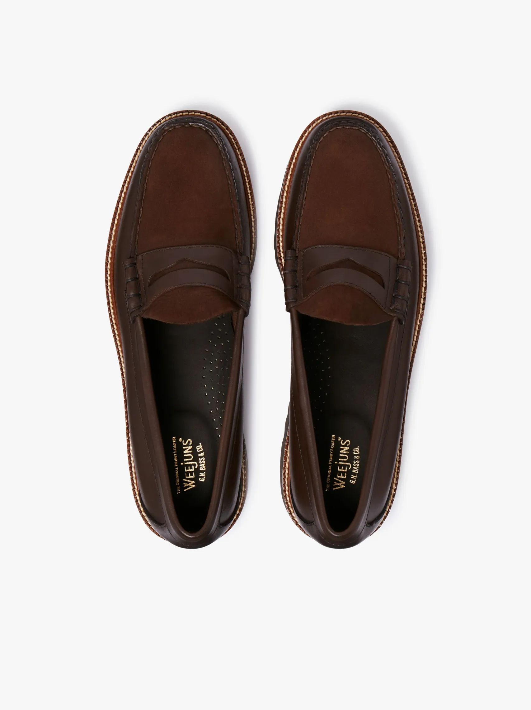 G.H.BASS Weejuns 90s Larson Penny Loafers Leather