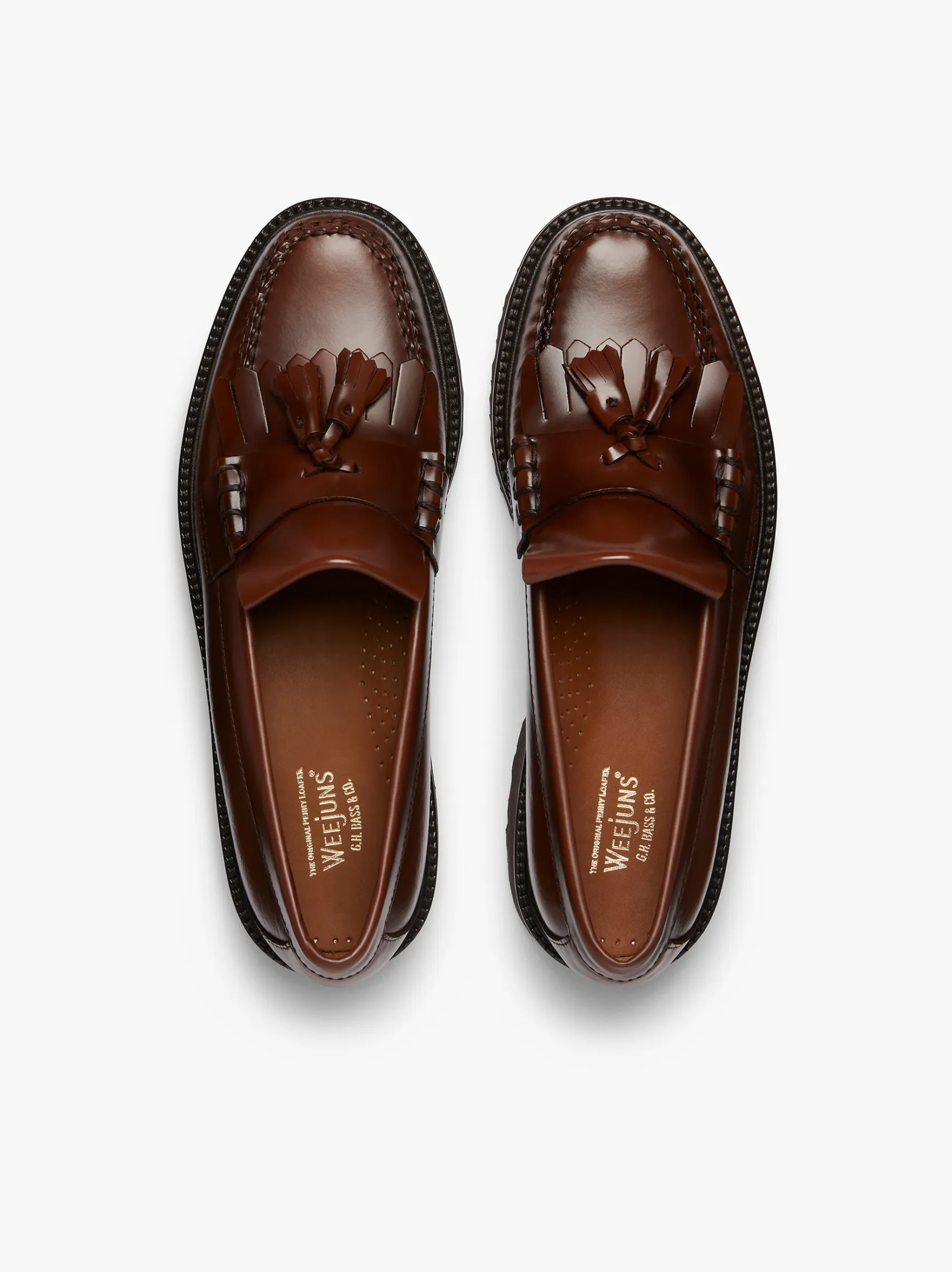 G.H.BASS Weejuns 90s Layton II Kiltie Loafers Leather