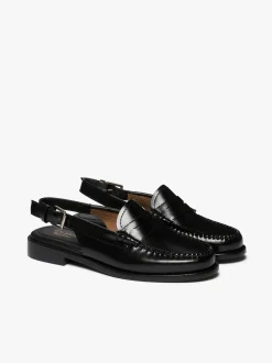 Women G.H.BASS Weejuns Slingback Penny Loafers Leather