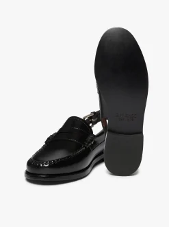 Women G.H.BASS Weejuns Slingback Penny Loafers Leather