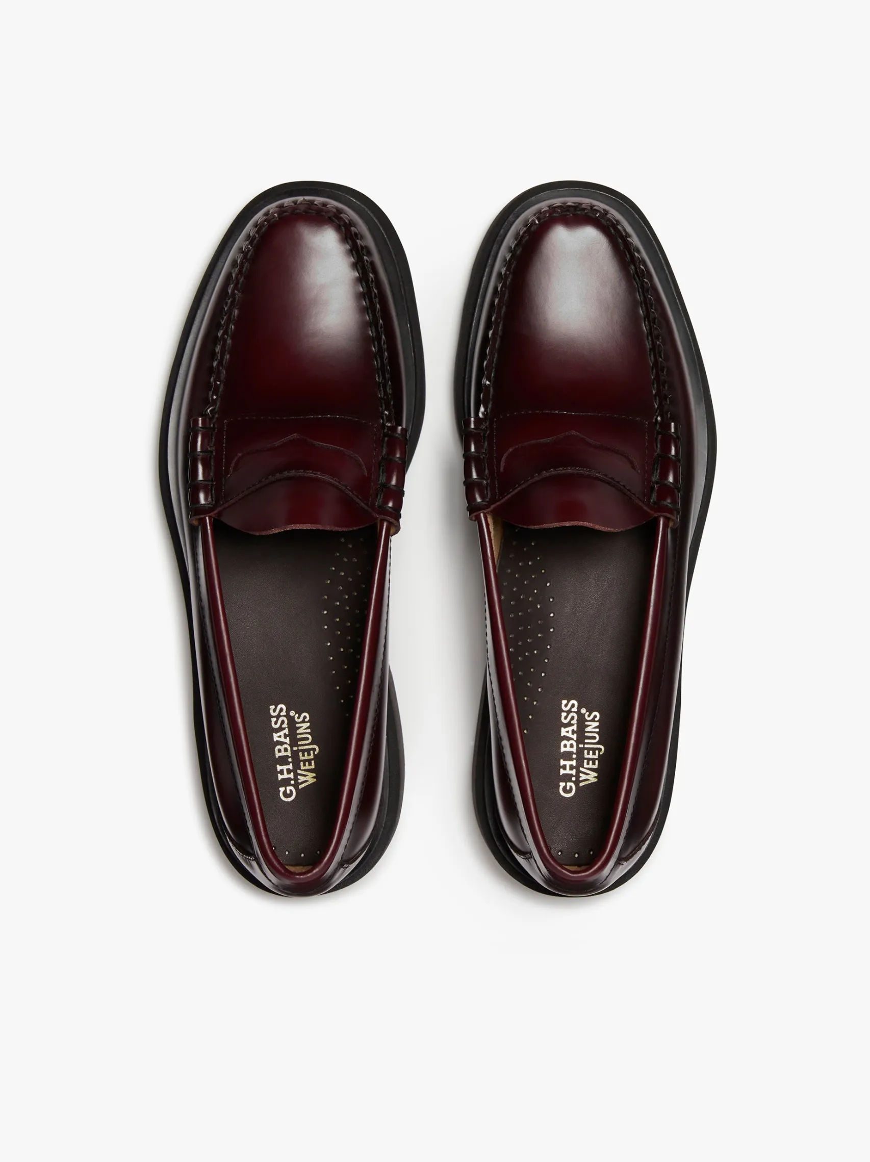 G.H.BASS Weejuns Step Larson Penny Loafers Leather