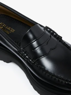 Women G.H.BASS Weejuns Step Penny Loafers Leather
