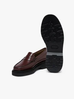 Women G.H.BASS Weejuns Step Penny Loafers Leather