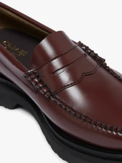 Women G.H.BASS Weejuns Step Penny Loafers Leather