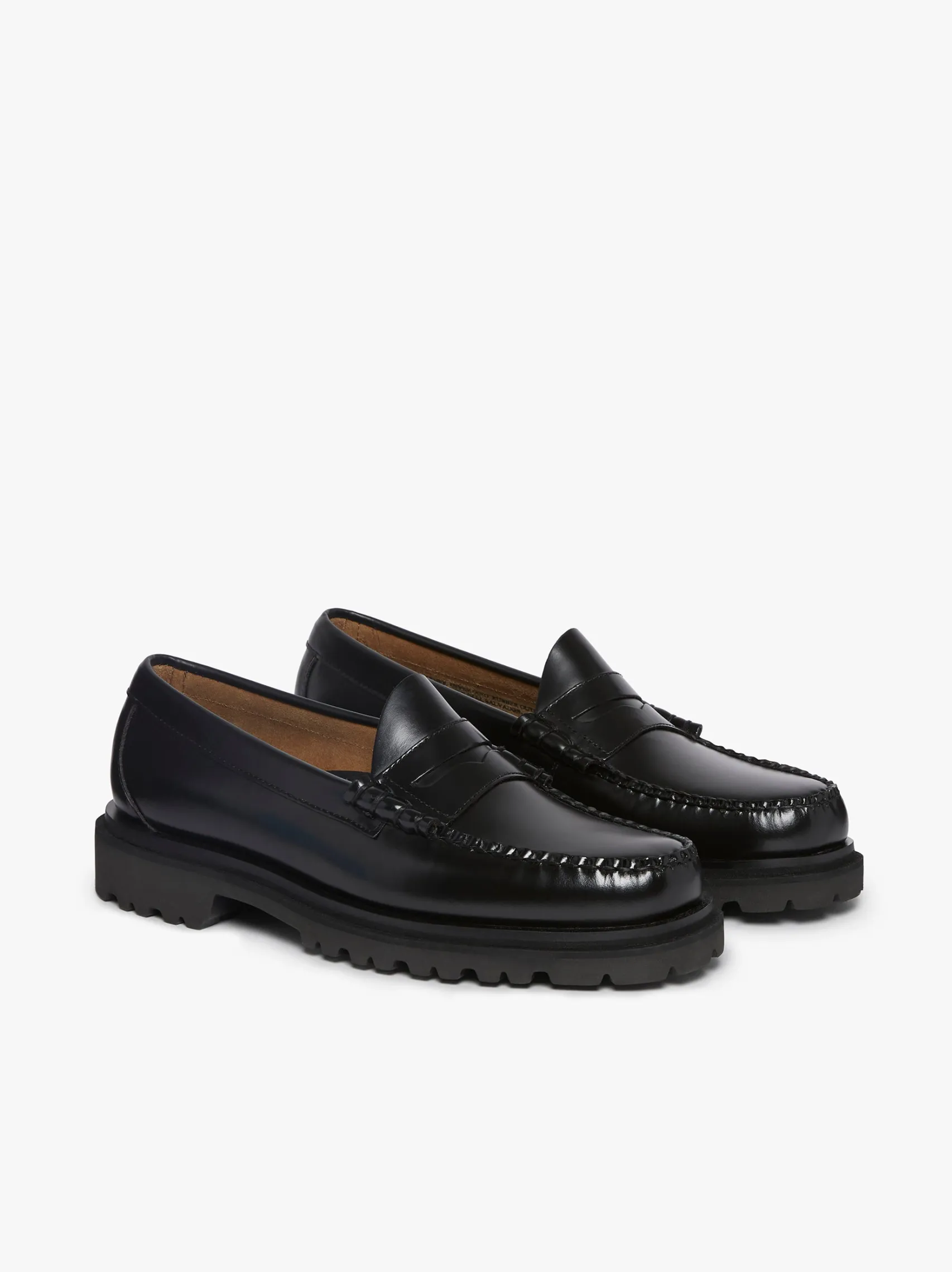 G.H.BASS Weejuns Step-Lug Larson Penny Loafers Leather