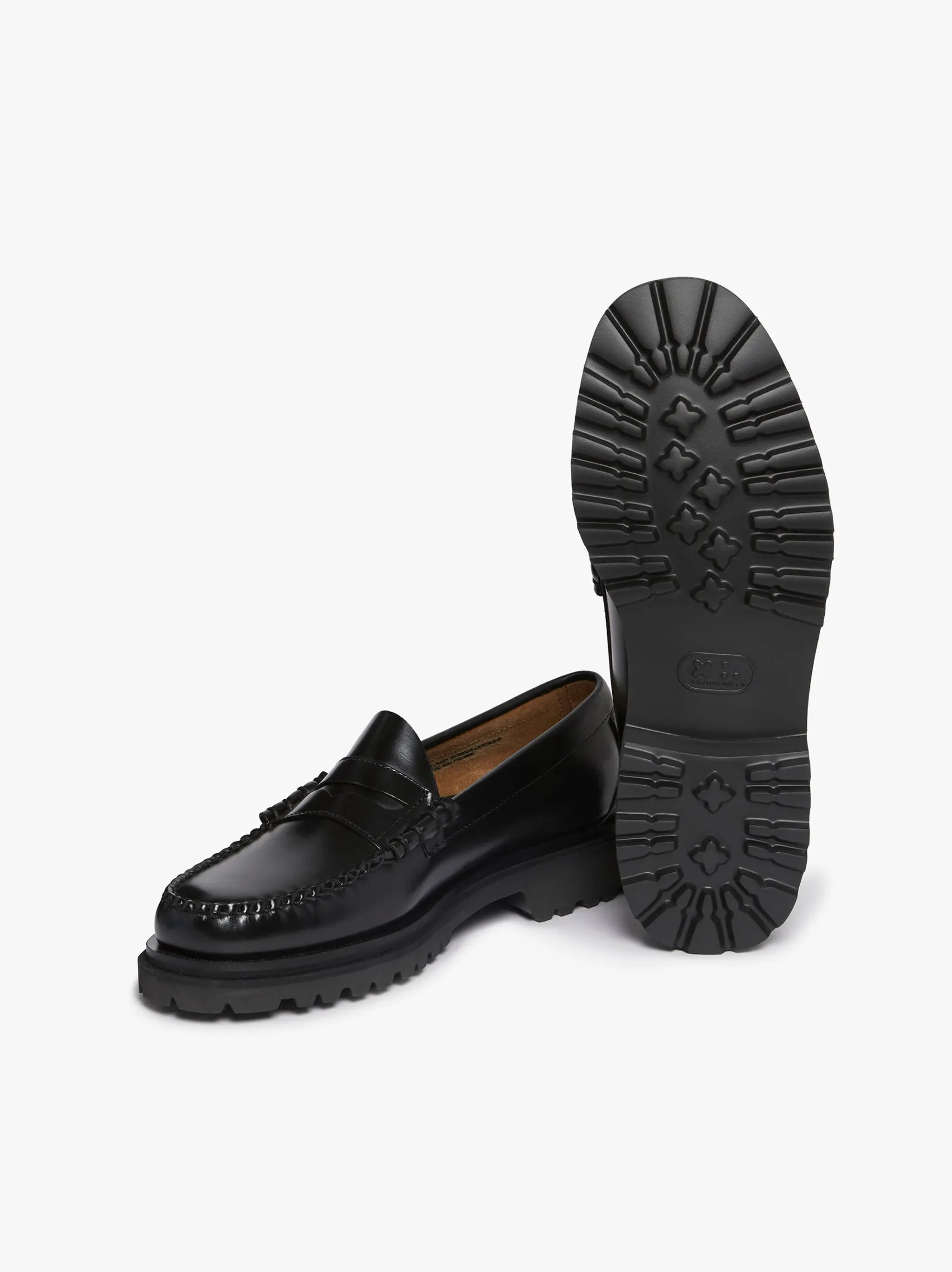 G.H.BASS Weejuns Step-Lug Larson Penny Loafers Leather