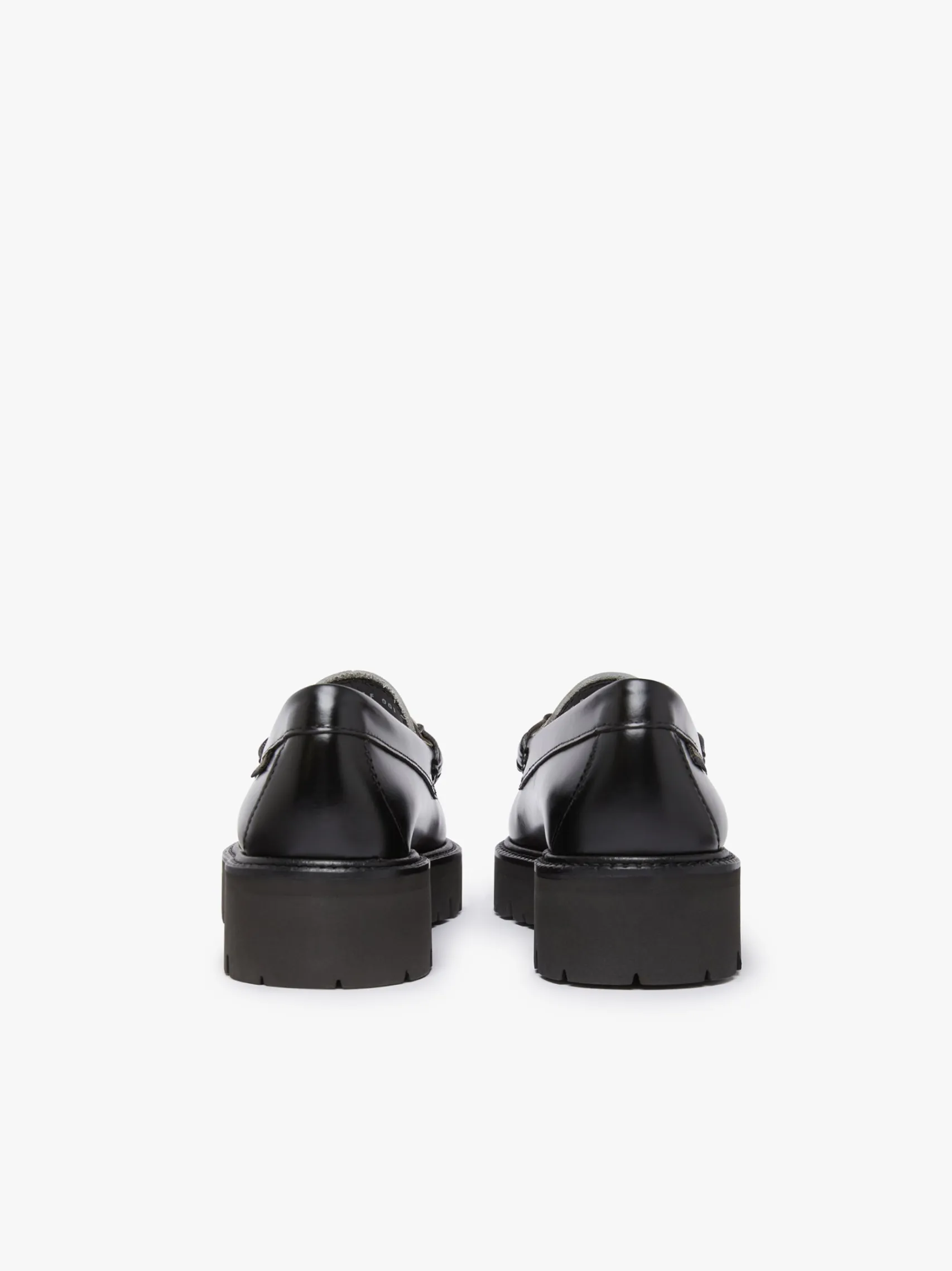 Women G.H.BASS Weejuns Super Lug Penny Loafers Leather