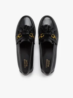 Women G.H.BASS Weejuns Tetra Tassel Loafers Leather