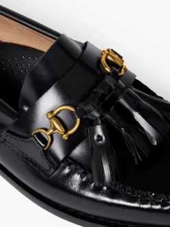 Women G.H.BASS Weejuns Tetra Tassel Loafers Leather