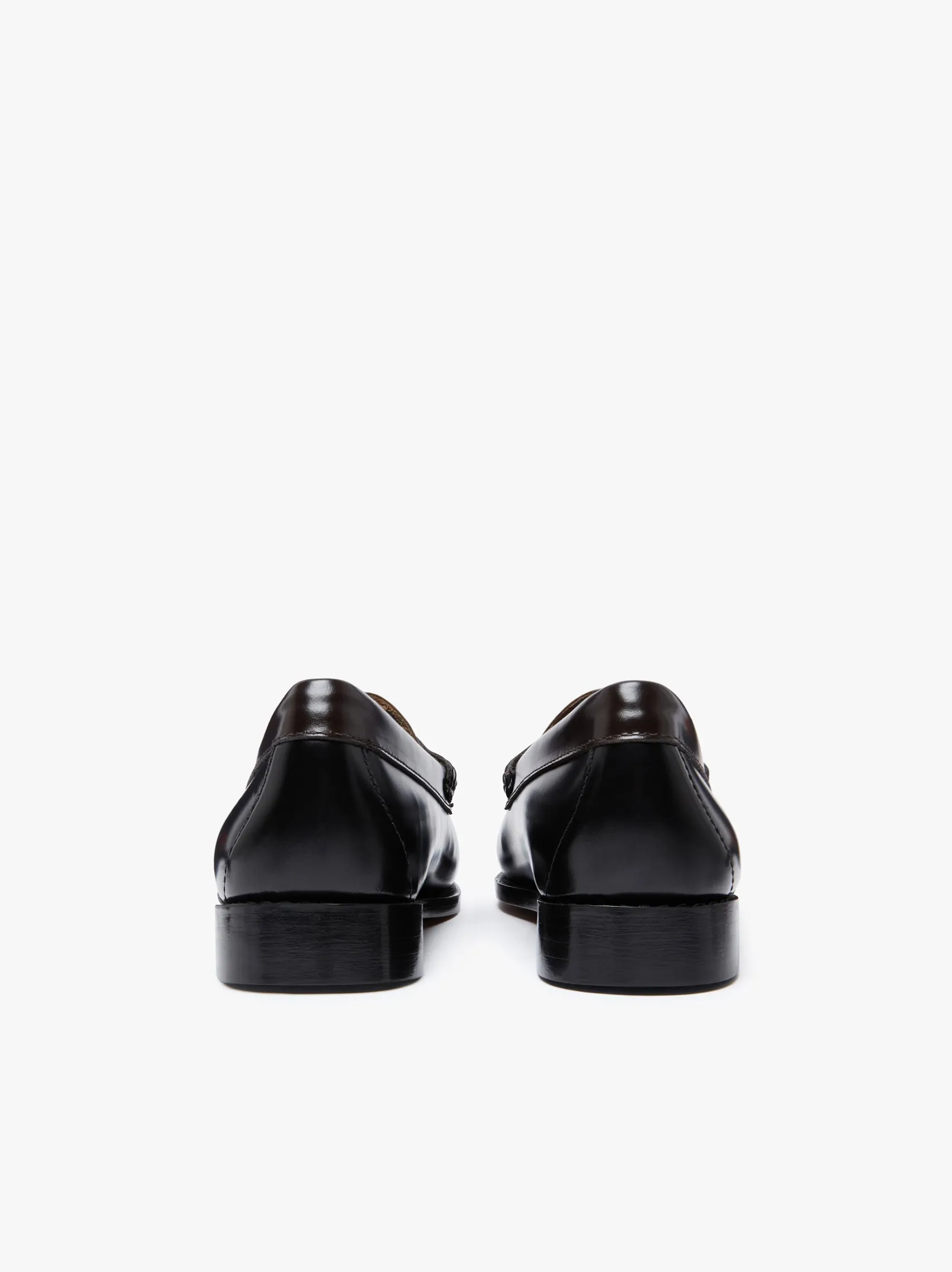 Women G.H.BASS Weejuns Tricolour Penny Loafers Black, Chocolate & Green Leather