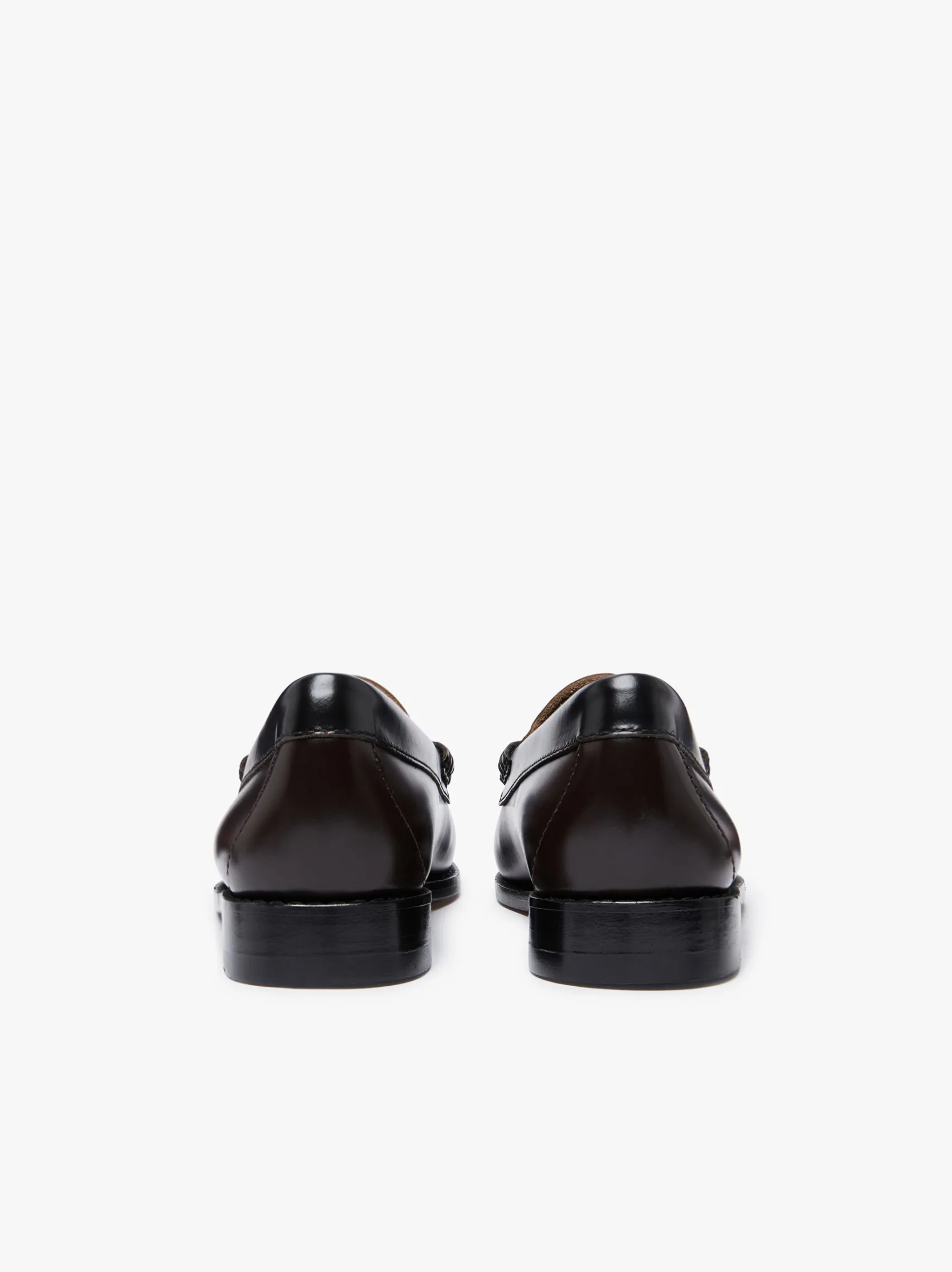 Women G.H.BASS Weejuns Tricolour Penny Loafers Dark Brown, Black & Plum Leather