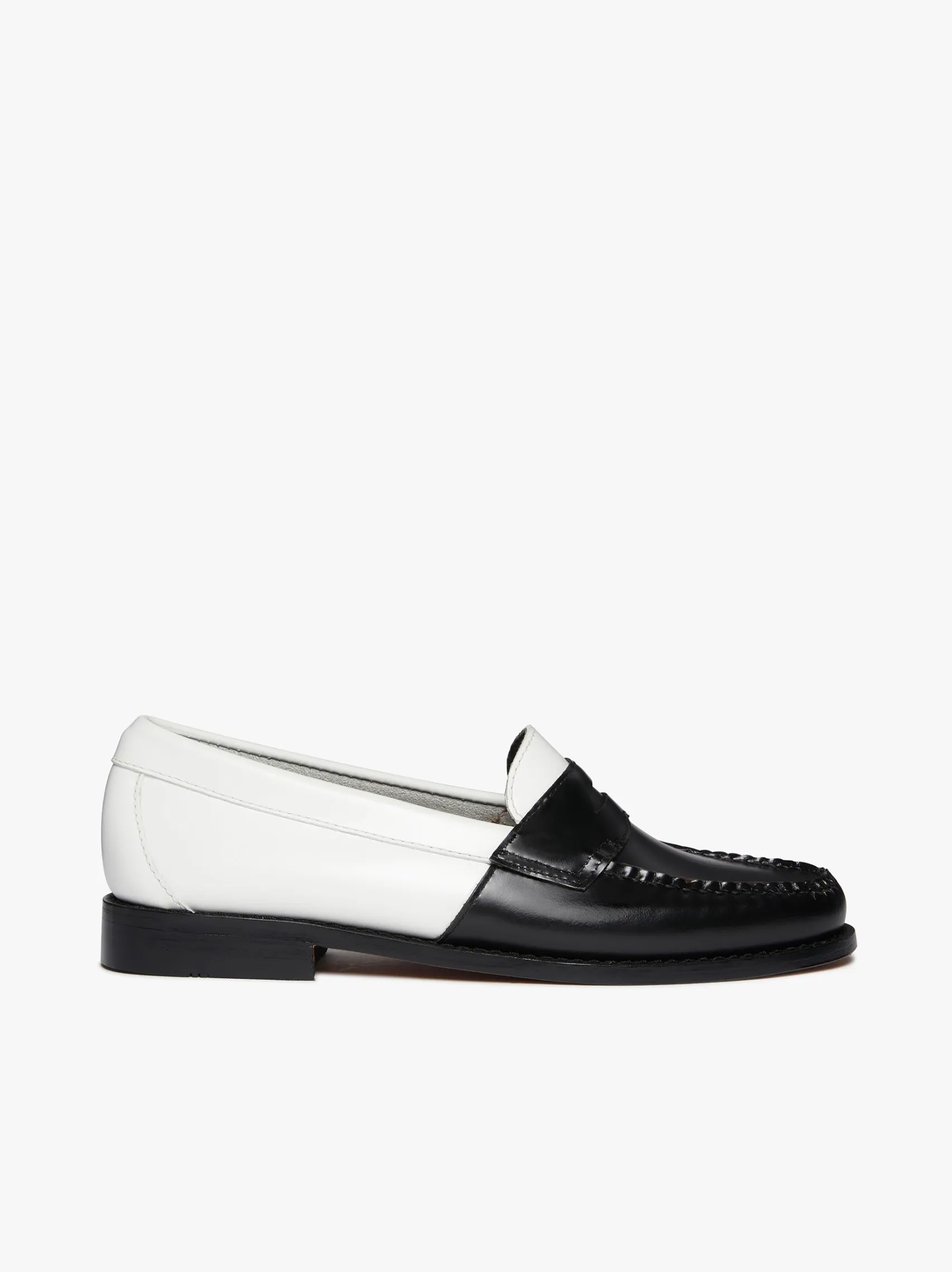 Women G.H.BASS Weejuns Two Tone Penny Loafers Leather