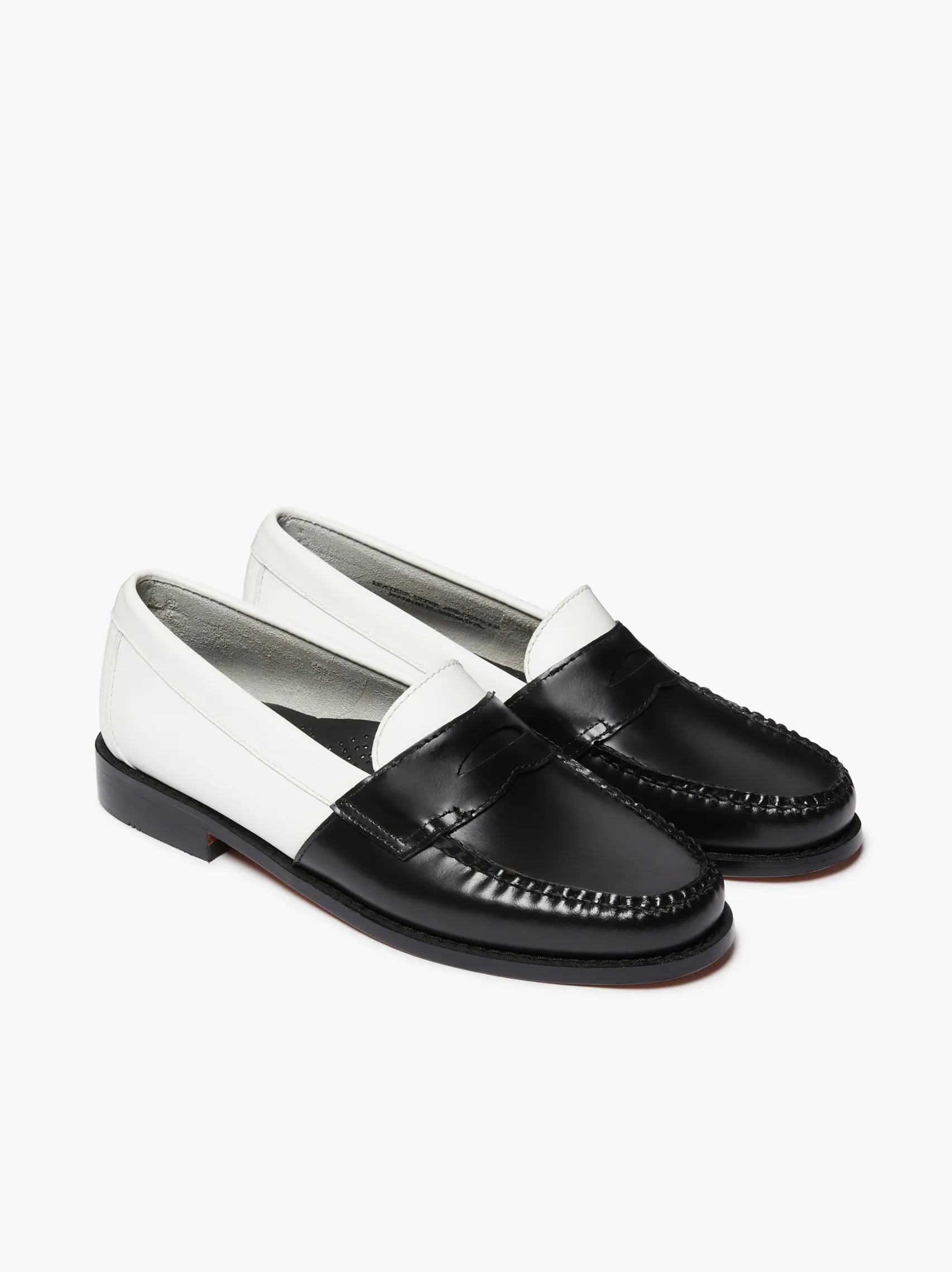 Women G.H.BASS Weejuns Two Tone Penny Loafers Leather