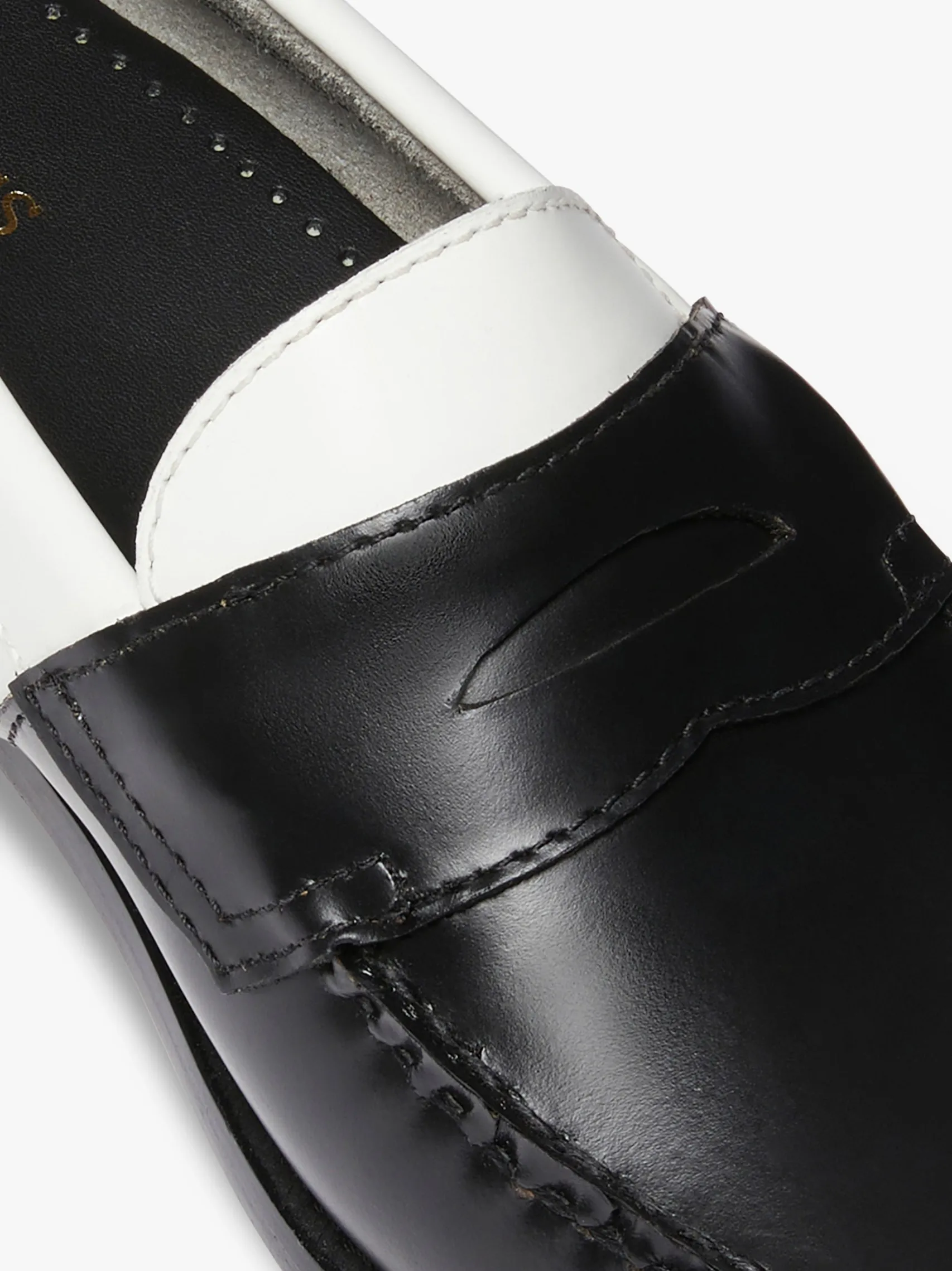 Women G.H.BASS Weejuns Two Tone Penny Loafers Leather