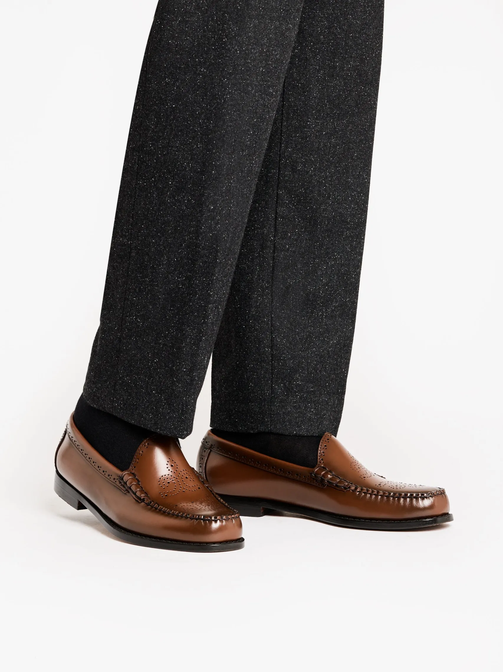 G.H.BASS Weejuns Venetian Brogue Loafers leather