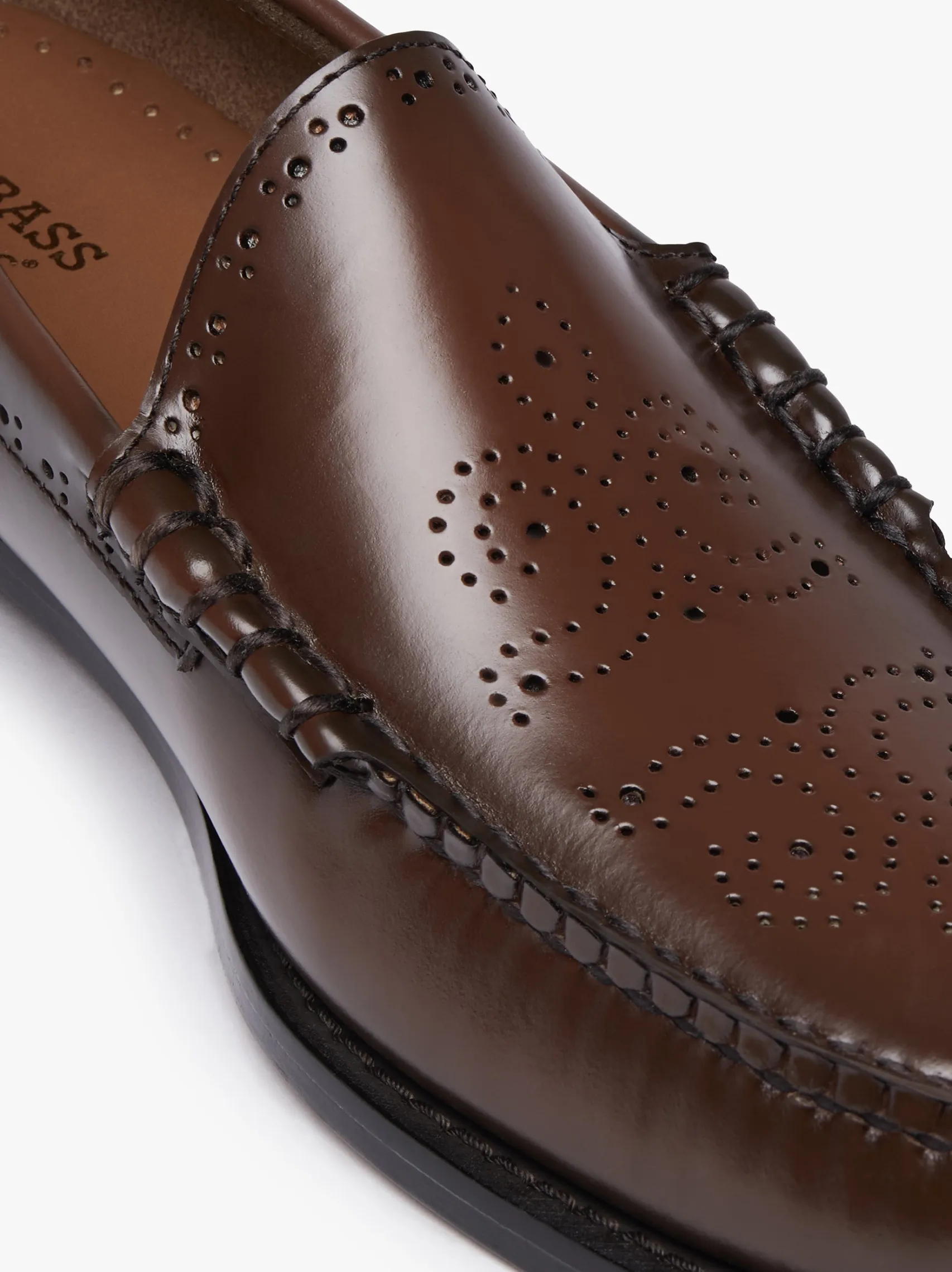 G.H.BASS Weejuns Venetian Brogue Loafers leather