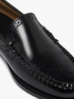 Women G.H.BASS Weejuns Venetian Brogue Loafers leather