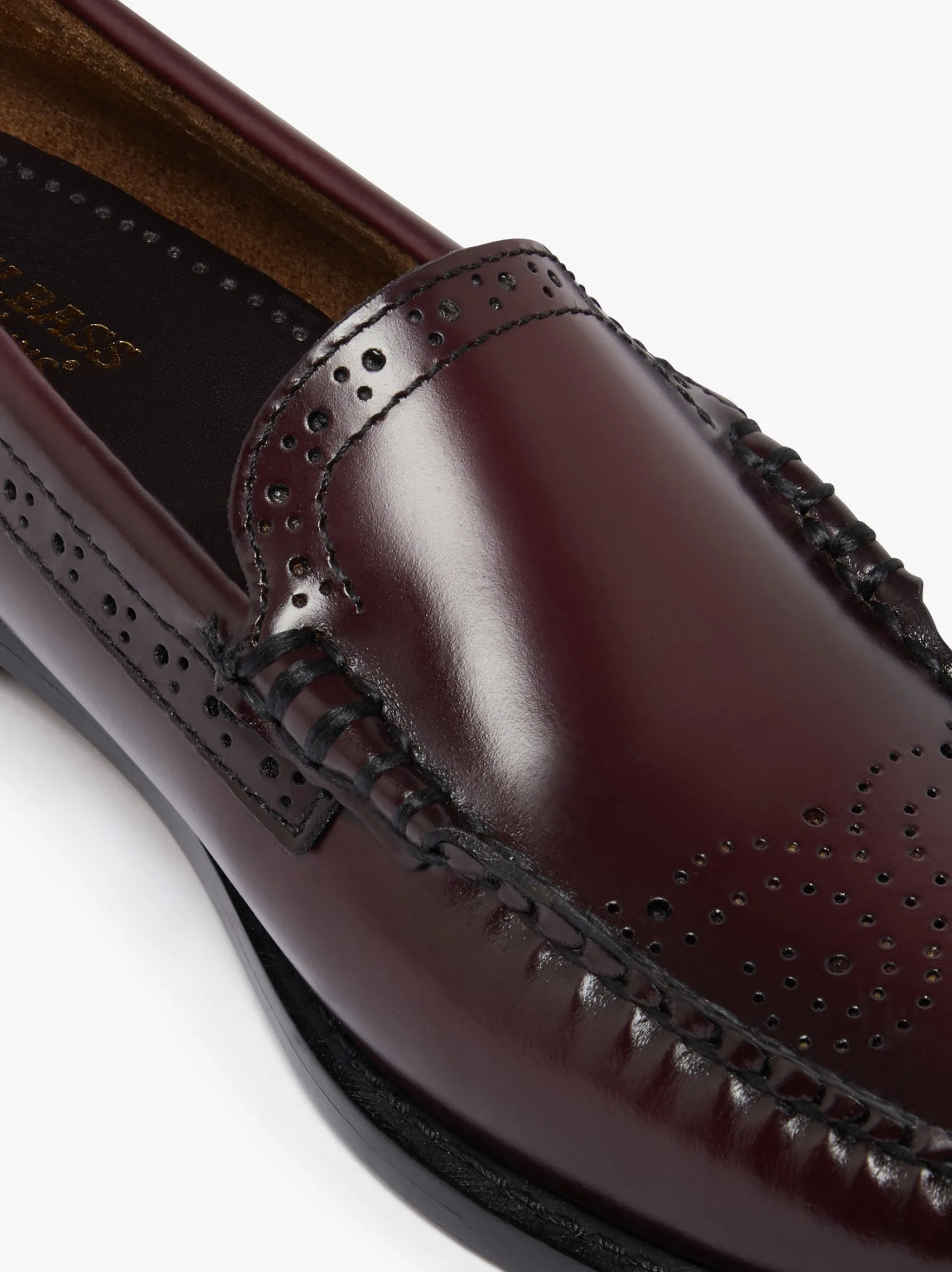 Women G.H.BASS Weejuns Venetian Brogue Loafers Leather