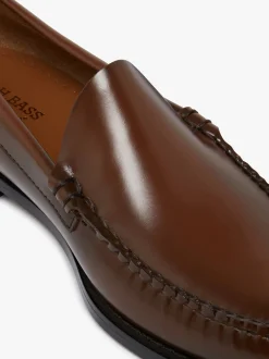 G.H.BASS Weejuns Venetian Loafers Whiskey Brown Leather