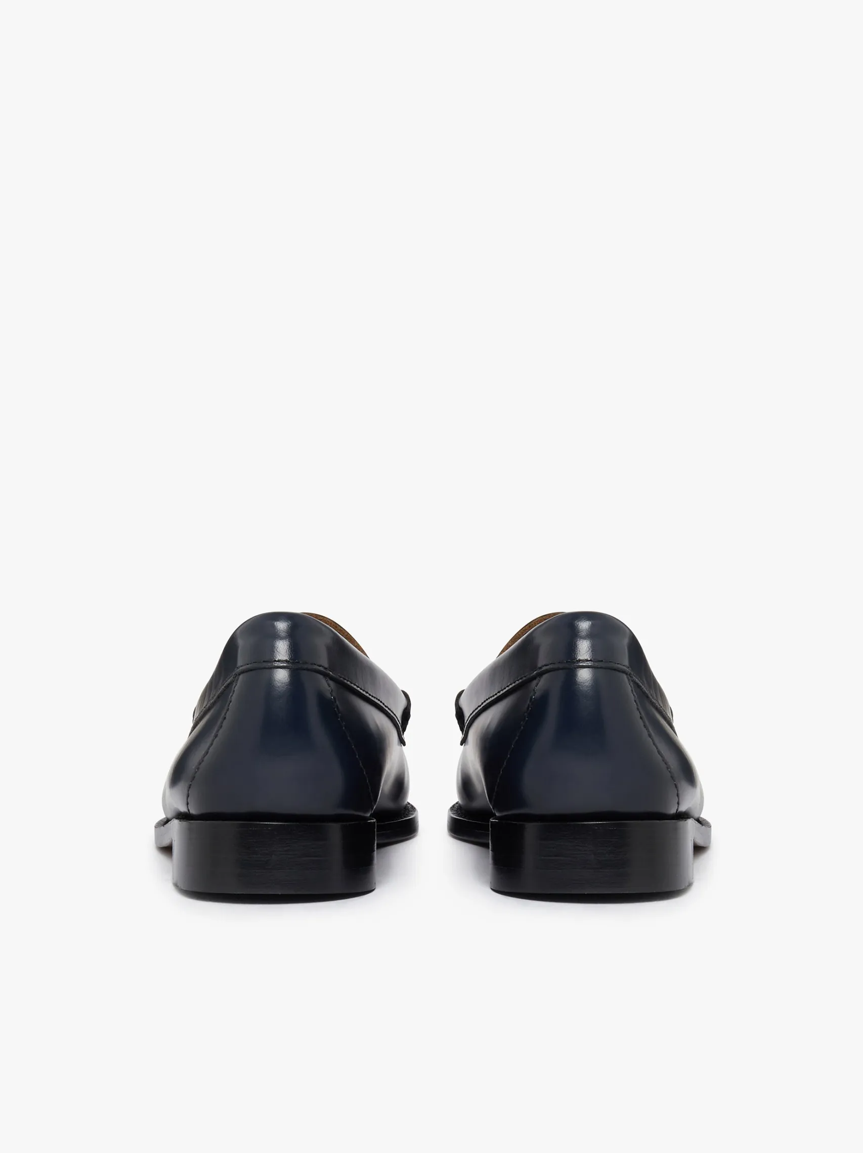 Women G.H.BASS Weejuns Venetian Loafers Navy Leather