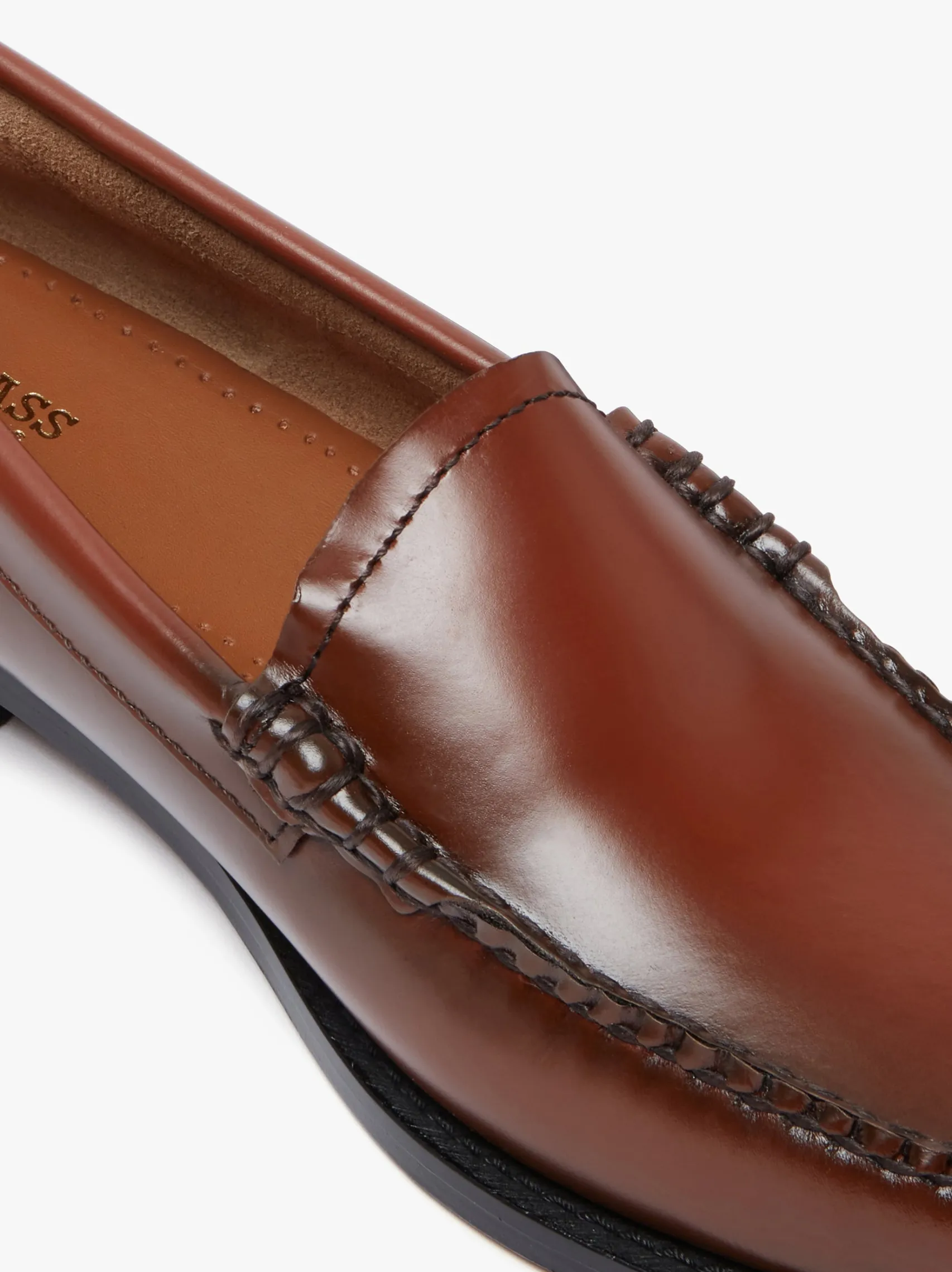 Women G.H.BASS Weejuns Venetian Loafers Cognac Leather