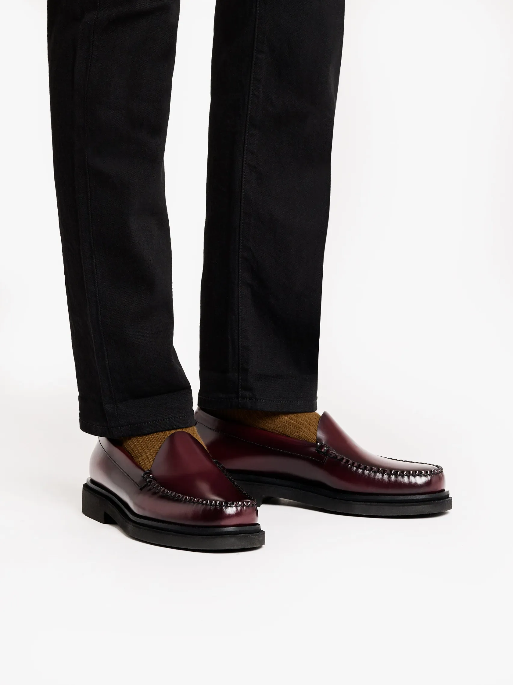 G.H.BASS Weejuns Venetian Step Loafers leather