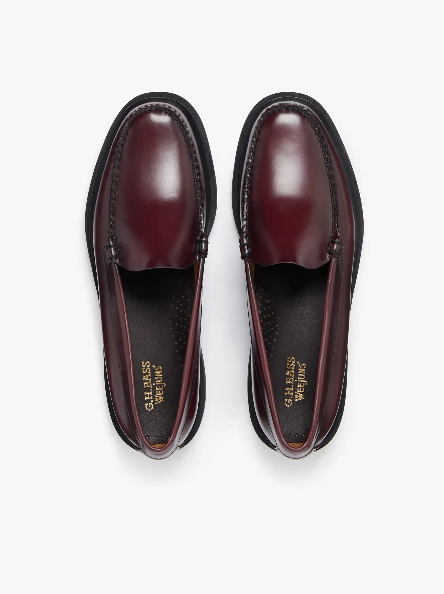 G.H.BASS Weejuns Venetian Step Loafers leather