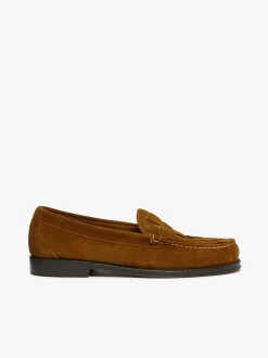 G.H.BASS Weejuns Venetian Weave Loafers suede with leather sole