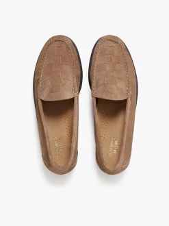 G.H.BASS Weejuns Venetian Weave Loafers suede with leather sole